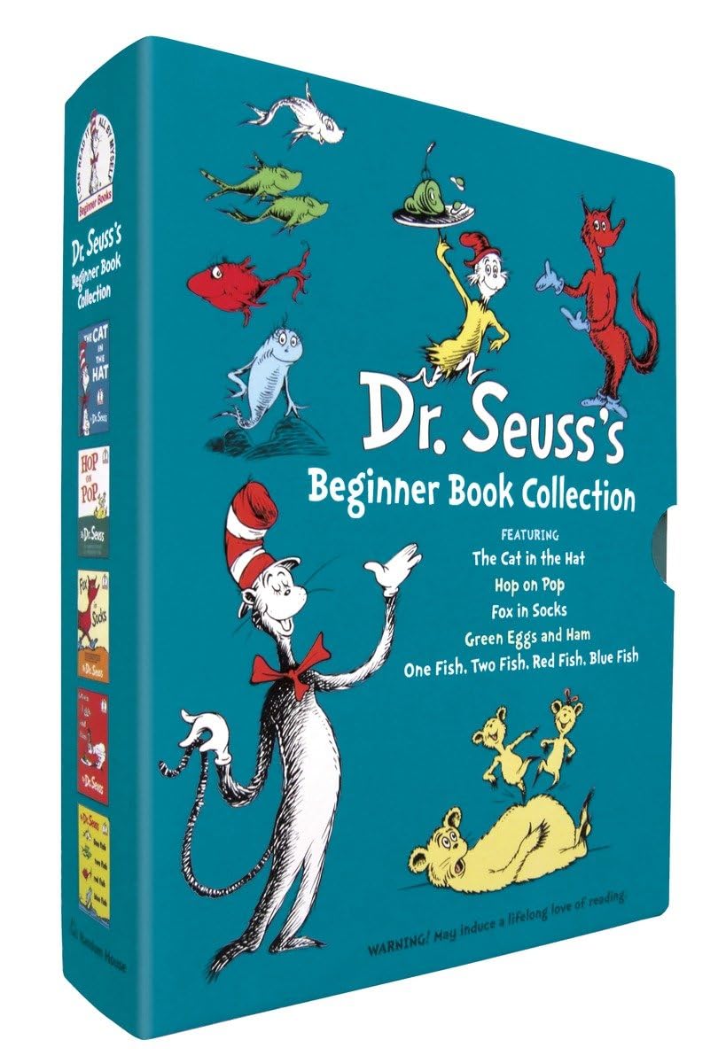 Dr. Seuss's Beginner Book Boxed Set Collection: The Cat in the Hat; One Fish Two Fish Red Fish Blue Fish; Green Eggs and Ham; Hop on Pop; Fox in Socks - Image 2