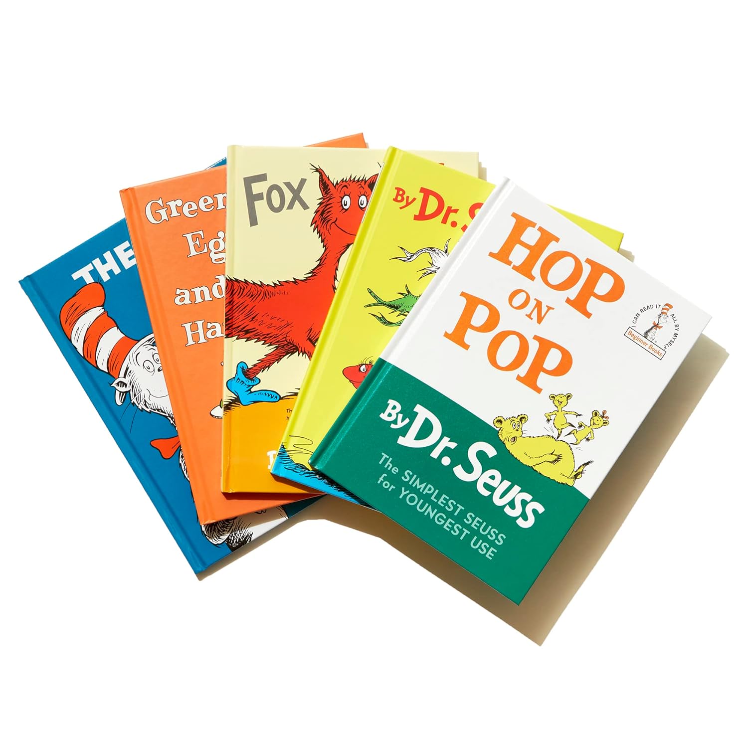 Dr. Seuss's Beginner Book Boxed Set Collection: The Cat in the Hat; One Fish Two Fish Red Fish Blue Fish; Green Eggs and Ham; Hop on Pop; Fox in Socks - Image 3