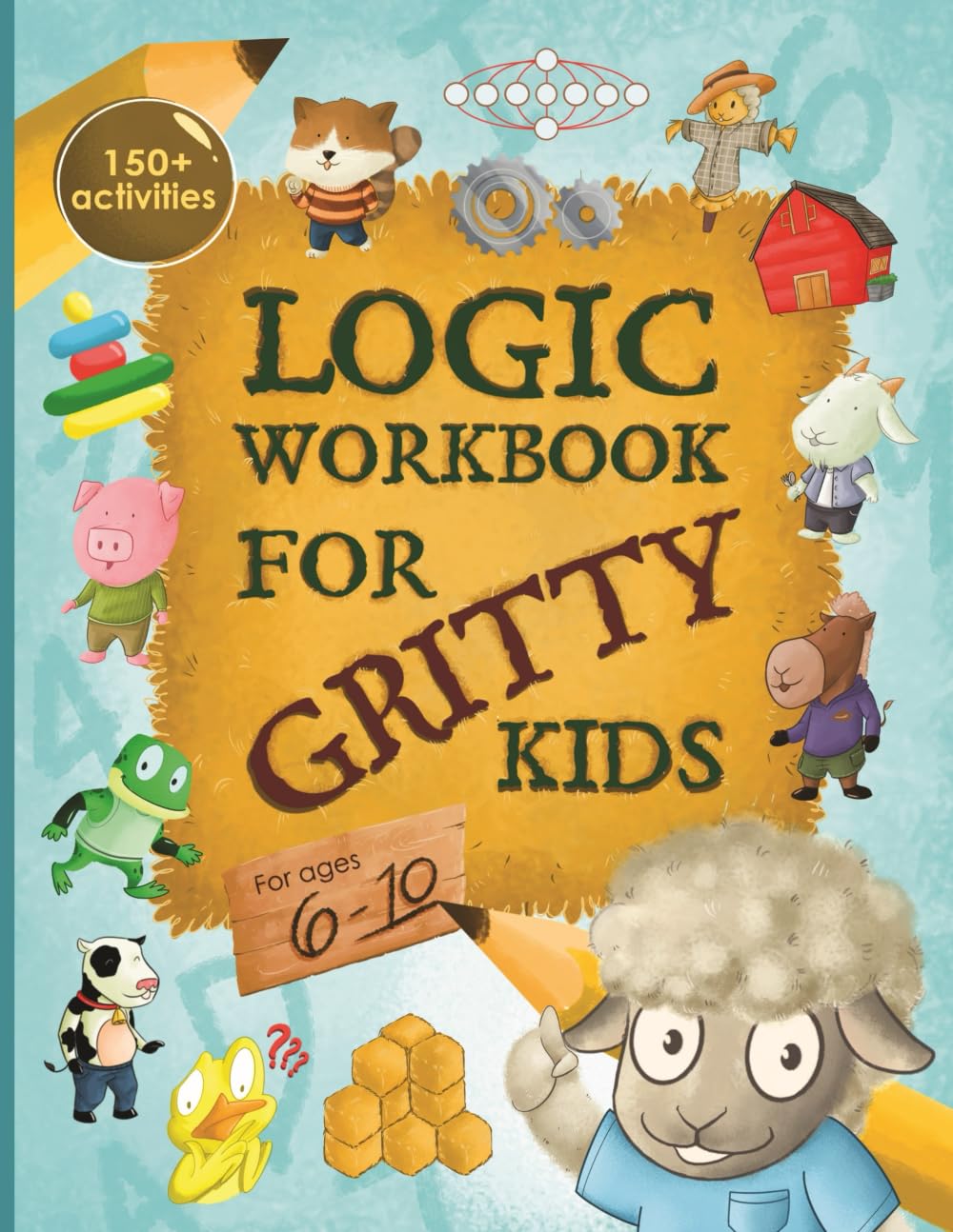 Logic Workbook for Gritty Kids: Spatial reasoning, math puzzles, word games, logic problems, activities, two-player games. (The Gritty Little Lamb ... & STEM skills in kids ages 6, 7, 8, 9, 10.) - Image 2