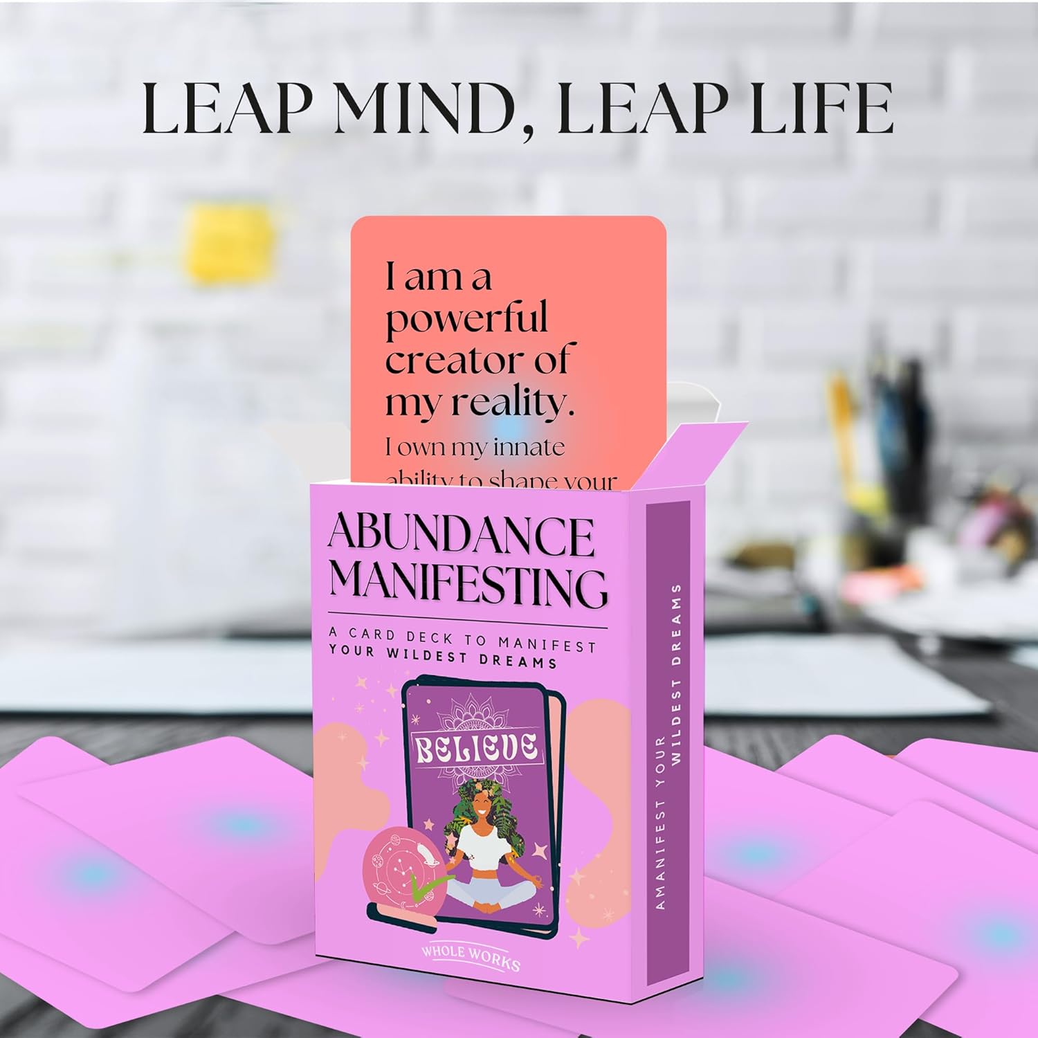 Affirmations Cards for Women: Manifestation Card Deck with Effective Manifesting Techniques - Dive into Law of Attraction, Positive Thinking and Spiritual Principles, Educational Flashcards - Image 7