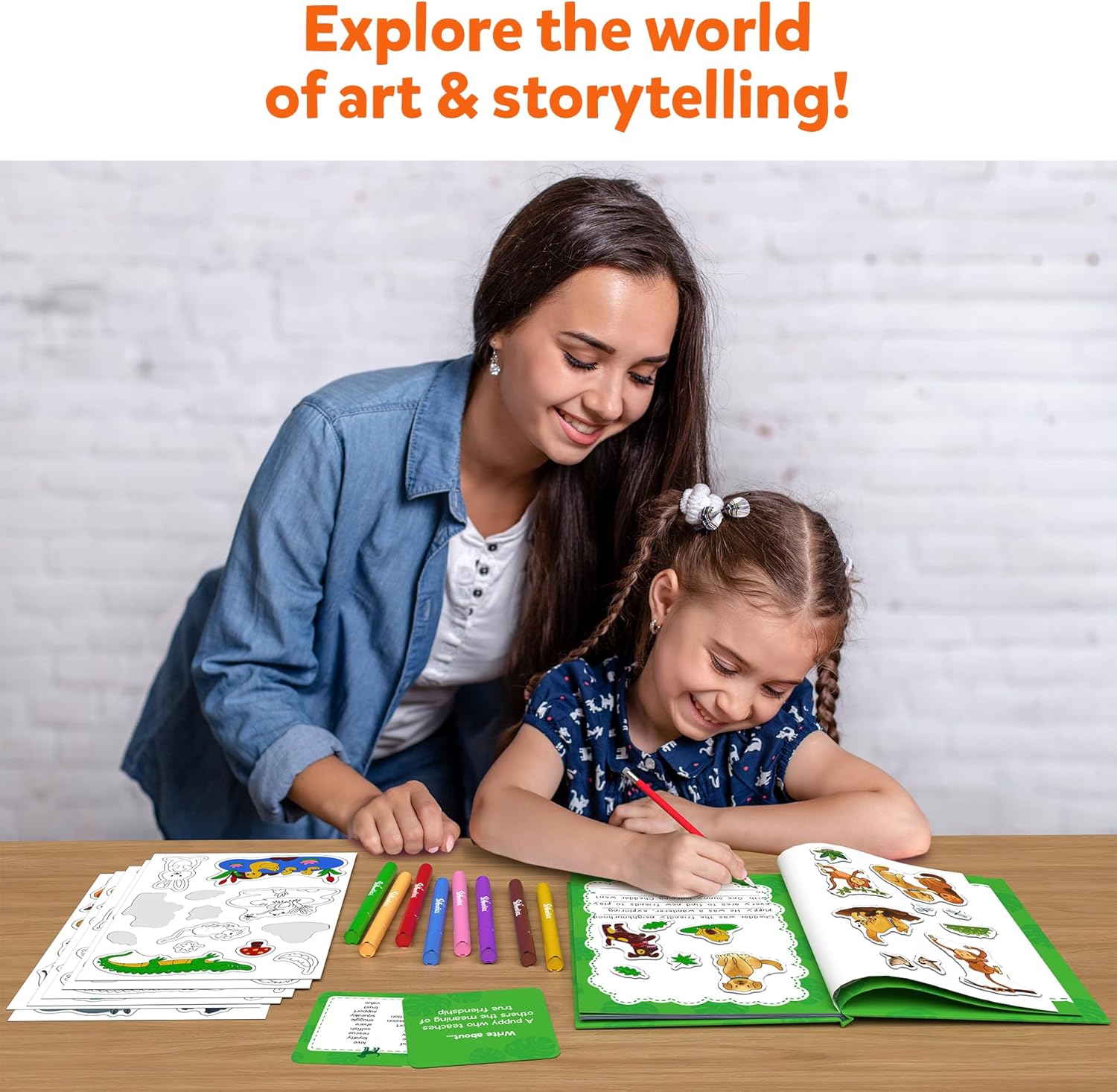 Skillmatics Storybook Art Kit - Animal Adventures Art Kit for Kids, Write & Create Storybooks, Creative Activity for Boys & Girls, DIY Kit, 150+ Stickers, Gifts for Ages 5, 6, 7, 8, 9, 10 - Image 7