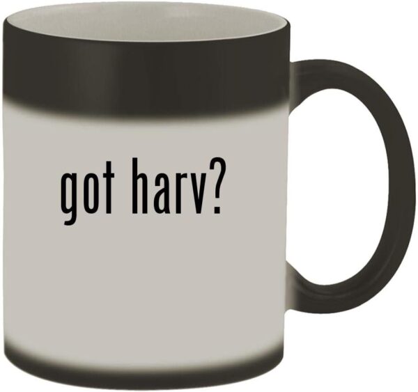 got harv? - 11oz Magic Color Changing Mug, Matte Black - Image 2
