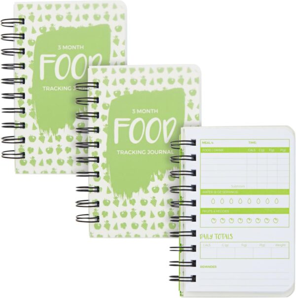 Paper Junkie 3-Pack Calorie Counter Book for Weight Loss, 90-Day Food Meal Pocket-Size Tracker Journal Notebook for Men and Women Nutrition Meal Tracker and Recording (5 x 3.5 Inches) - Image 9