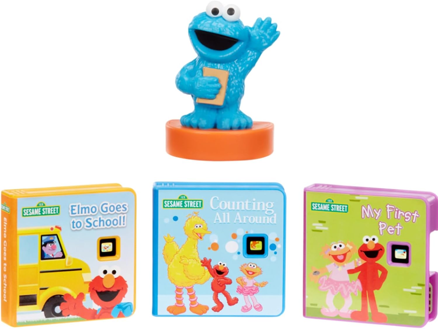 Little Tikes Story Dream Machine Sesame Street Cookie Monster & Friends Story Collection, Storytime, Books, Audio Play Character, Gift and Toy for Toddlers and Kids Girls Boys Ages 3+ - Image 2