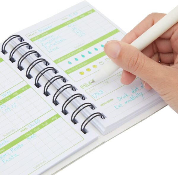 Paper Junkie 3-Pack Calorie Counter Book for Weight Loss, 90-Day Food Meal Pocket-Size Tracker Journal Notebook for Men and Women Nutrition Meal Tracker and Recording (5 x 3.5 Inches) - Image 7