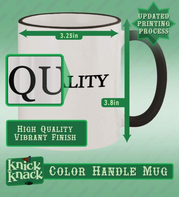 got harv? - 11oz Colored Handle and Rim Coffee Mug, Black - Image 3