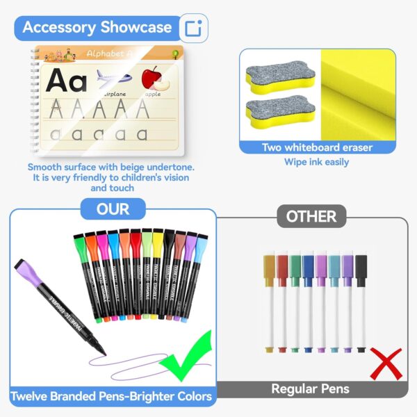 Preschool Learning Activities - Tracing Books for Kids Ages 3-5 - Toddler Handwriting Practice - Letter Tracing for Kids Preschool Kindergarten Workbooks 3-4, 4-5 - Learning Books for 3-4 Year Olds - Image 3