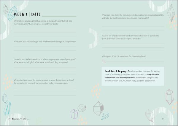 This Year I Will...: A 52-Week Guided Journal to Achieve Your Goals - Image 8