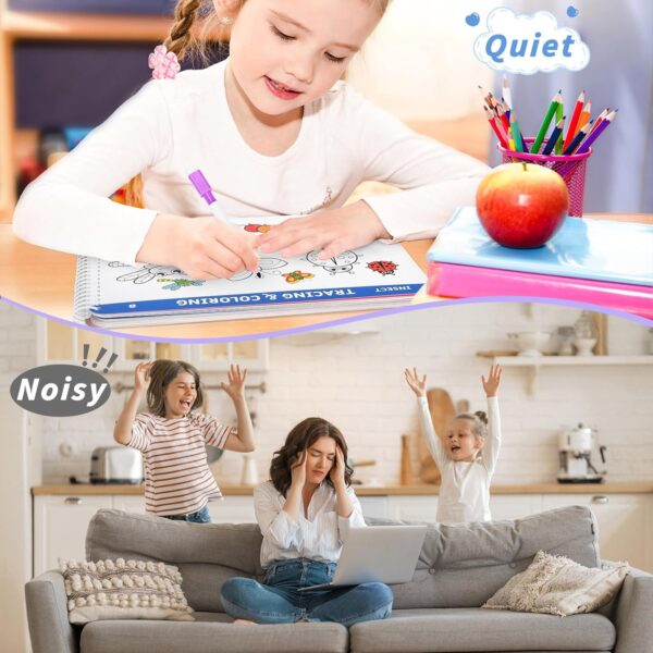 Preschool Learning Activities Educational Workbook: Preschool Handwriting Tracing Books | Autism Learning Materials | Alphabet Learning Toys | Pre k Workbooks | Montessori Busy Book for Kids Ages 3-5 - Image 7