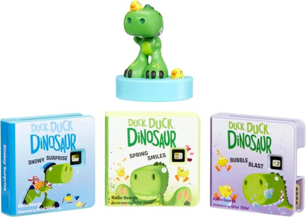 Little Tikes Story Dream Machine Duck, Duck, Dinosaur Story Collection, Storytime, Books, HarperCollins, Audio Play Character, Gift and Toy for Toddlers and Kids Girls Boys Ages 3+ Years - Image 2