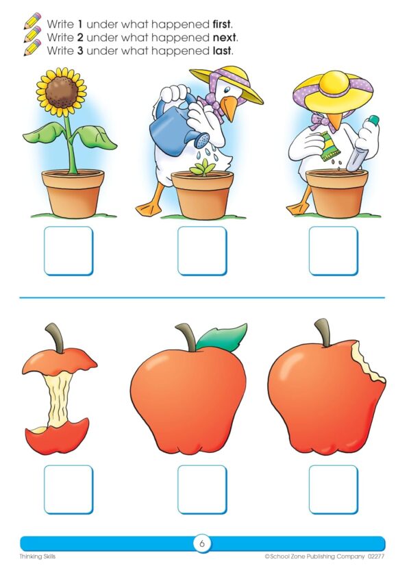 School Zone - Thinking Skills Workbook - 64 Pages, Ages 3 to 5, Preschool to Kindergarten, Problem-Solving, Logic & Reasoning Puzzles, and More (School Zone Get Ready!™ Book Series) - Image 5