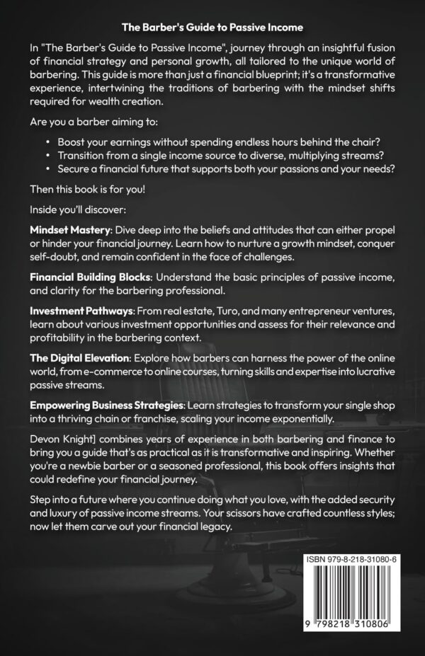 THE BARBERS GUIDE TO PASSIVE INCOME: Building Financial Stability through Real Estate, Car Sharing and Entrepreneurial Ventures - Image 3