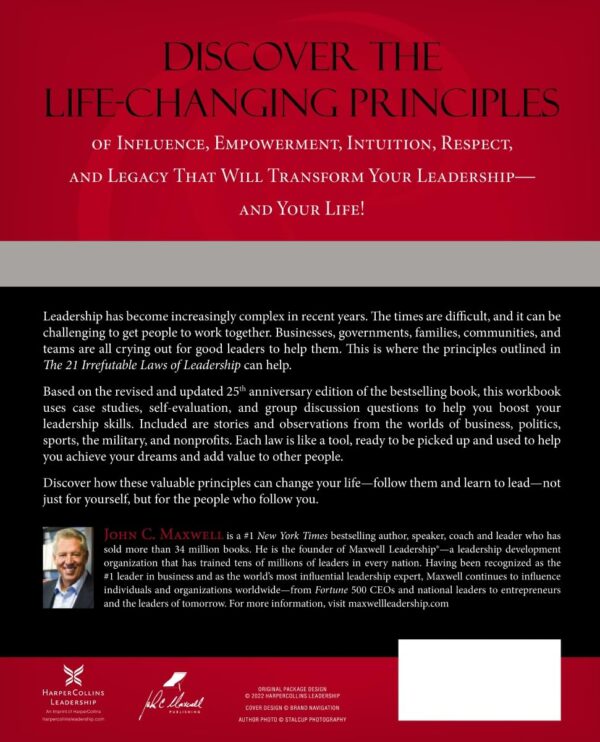 The 21 Irrefutable Laws of Leadership Workbook 25th Anniversary Edition: Follow Them and People Will Follow You - Image 3
