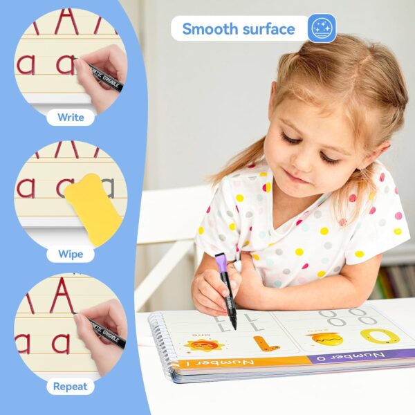 Preschool Learning Activities - Tracing Books for Kids Ages 3-5 - Toddler Handwriting Practice - Letter Tracing for Kids Preschool Kindergarten Workbooks 3-4, 4-5 - Learning Books for 3-4 Year Olds - Image 5
