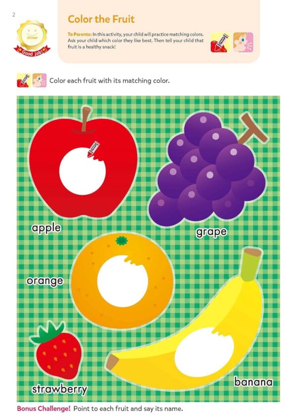 Play Smart Early Learning: Pre-k Activity Workbook : Learn Essential First Skills: Tracing, Coloring, Shapes, Cutting, Drawing, Picture Puzzles, Numbers, Letters; Go-green Activity-board - Image 7