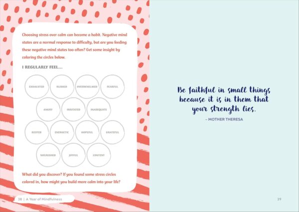 A Year of Mindfulness: A 52-Week Guided Journal to Cultivate Peace and Presence (A Year of Reflections Journal) - Image 4