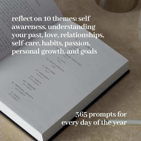 INSIDE THEN OUT Better Every Day Journal - Guided Daily Journal With 365 Pre-Dated Prompts for Self Love, Reflection, Growth, Gratitude, Discovery, Wellness, Healing, Self Help, and Mindfulness - Self Care Routine & Mental Health Gift for Women Men - Image 4