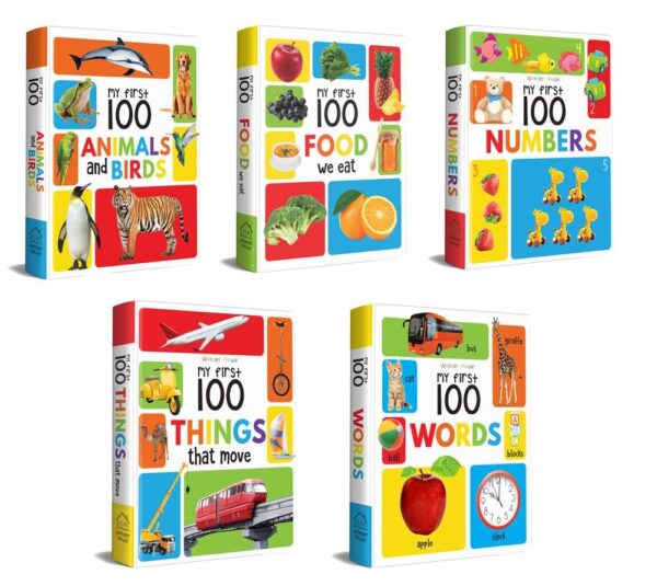 My First 100 Library: Boxset of 5 Early Learning Board Books - Image 4