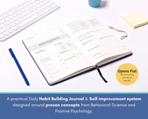 The Reboot Journal - Habit Journal for Building Positive Life Changing Habits - Guided Daily Self Improvement Blueprint with Habit Tracker - Accelerate Your Personal Growth - Undated Wellness Journal - Image 3
