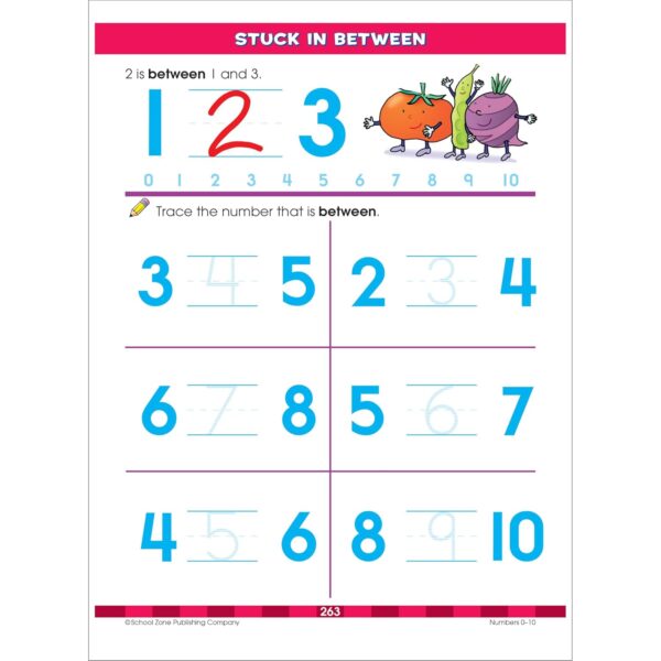 School Zone Big Preschool Workbook: Kids Learning Skills Ages 3 to 5, Handwriting, ABCs, Phonics, Early Math & Numbers, Colors & Shapes, Follow Directions, and More, 320 Pages - Image 8