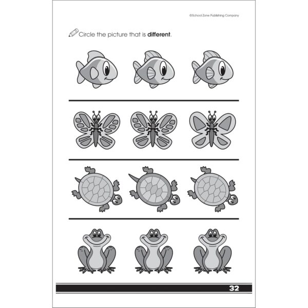 School Zone Get Ready for Preschool Workbook: Learn ABCs, Numbers, Colors, Counting, Rhyming, Phonics, Patterns, Matching, and More - Image 6