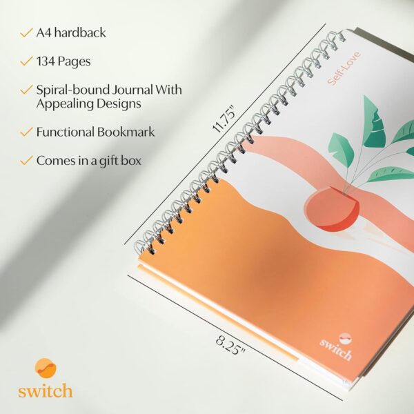 Switch Research Self-Love Journal - Self Care Journal for Women with Prompts - Mindfulness & Gratitude Journal, Therapist Recommended for Self Reflection & Personal Growth - Guided Writing Notebook - Image 9
