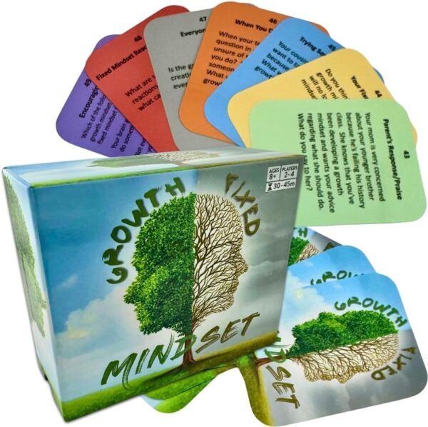 Thought-Spot: Growth/Fixed Mindset Card Game: Cultivates Coping & Social Skills; Develops Resilience; Reduces Meltdowns/Stress; Affirmation Cards; Autism-Friendly; Mindfulness; CBT; Ages 8+ - Image 2