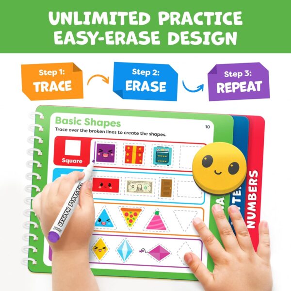 Preschool Learning Activities - Tracing Books for Kids Ages 3-5 - Toddler Handwriting Practice - Letter Tracing for Kids Preschool Kindergarten Workbooks 3-4, 4-5 - Learning Books for 3-4 Year Olds - Image 6