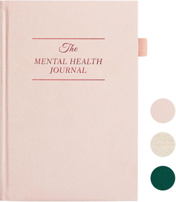 Mental Health Journal for Women and Men - Anxiety & Guided Journal with Mood & Habit Tracker - Take 5 Minuets Everyday - 91 Days Self Care Journal with Prompts, Pink - Image 2
