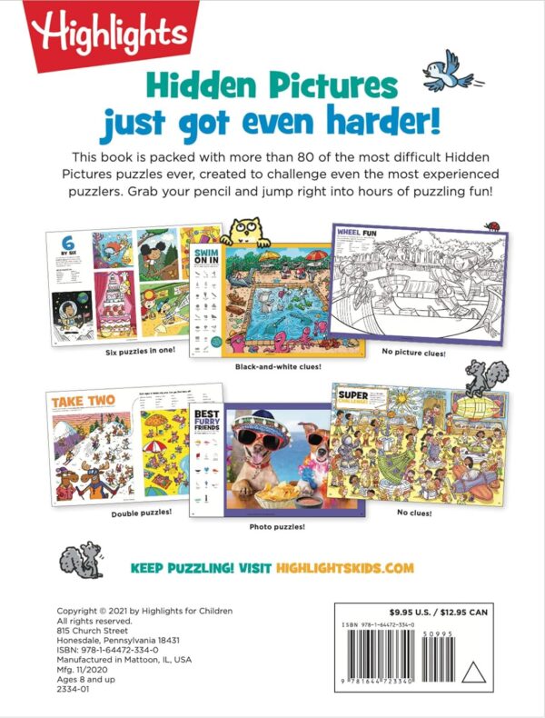 The Hardest Hidden Pictures Book Ever: 1500+ Tough Hidden Objects to Find, Extra Tricky Seek-and-Find Activity Book, Kids Puzzle Book for Super Solvers (Highlights Hidden Pictures) - Image 3