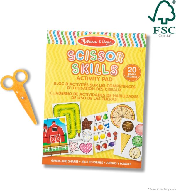 Melissa & Doug Scissor Skills Activity Book With Pair of Child-Safe Scissors (20 Pages) - FSC Certified - Image 4