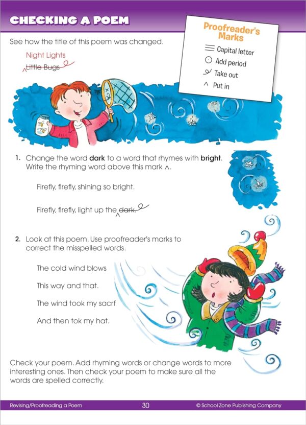 School Zone - Big Second Grade Workbook - 320 Pages, Ages 7 to 8, 2nd Grade, Word Problems, Reading Comprehension, Phonics, Math, Science, and More (School Zone Big Workbook Series) - Image 4