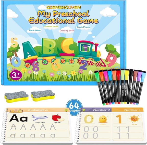 Preschool Learning Activities - Tracing Books for Kids Ages 3-5 - Toddler Handwriting Practice - Letter Tracing for Kids Preschool Kindergarten Workbooks 3-4, 4-5 - Learning Books for 3-4 Year Olds - Image 2