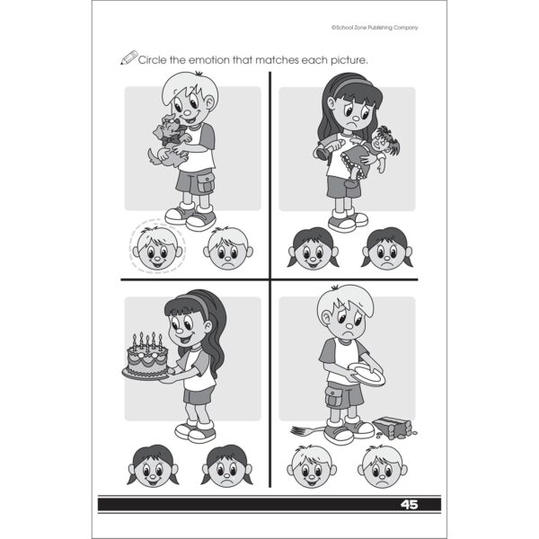 School Zone Get Ready for Preschool Workbook: Learn ABCs, Numbers, Colors, Counting, Rhyming, Phonics, Patterns, Matching, and More - Image 7