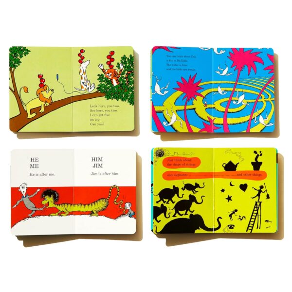 The Little Blue Boxed Set of 4 Bright and Early Board Books: Hop on Pop; Oh, the Thinks You Can Think!; Ten Apples Up On Top!; The Shape of Me and Other Stuff (Bright & Early Board Books) - Image 5