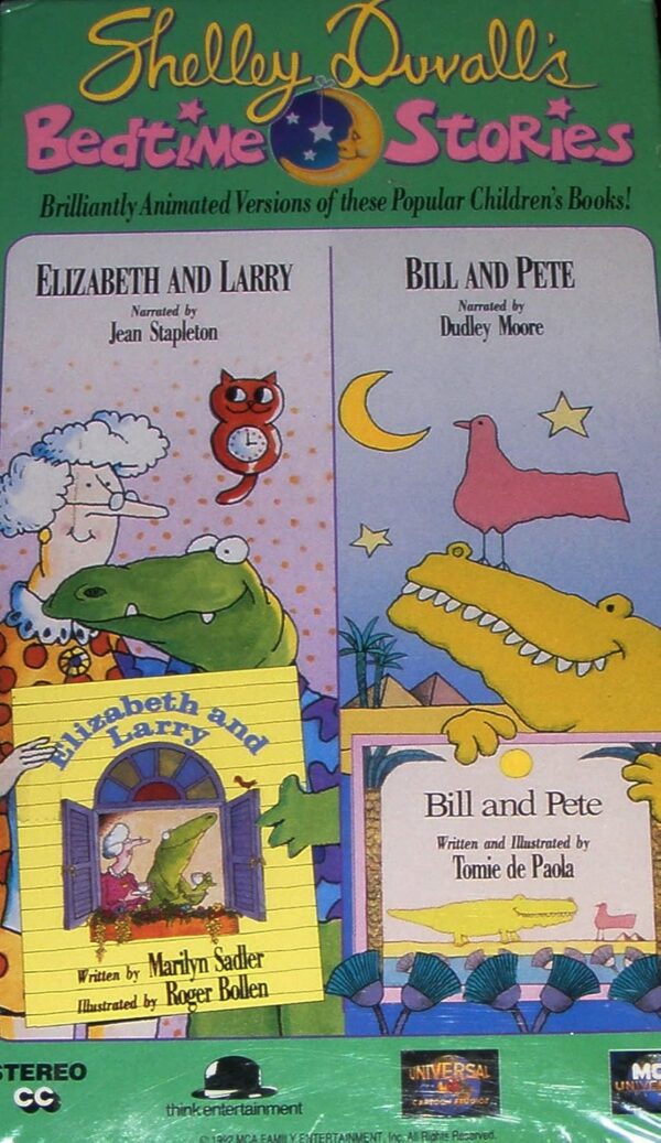 Shelley Duvall's Bedtime Stories, Vol. 2: Elizabeth and Larry/Bill and Pete VHS - Image 2