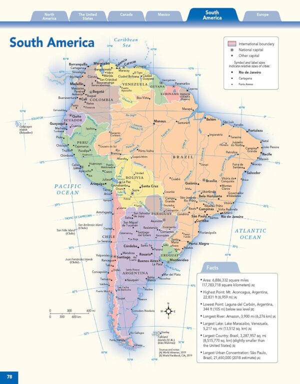 Merriam-Webster’s Student Atlas - Features full-color physical, political, & thematic maps - Image 7