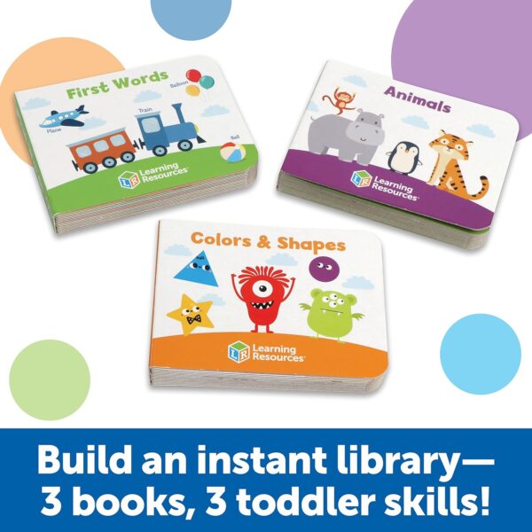 Learning Resources Skill Builders! Toddler Flipbook Library, 3 Pieces, Ages 2+, Educational Toys, Alphabet Learning, Toddler Learning Books, Toddler Activity Book,Back to School - Image 3