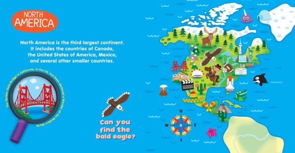 My First Big World Atlas - Lap Size Board Book - Educational Children's Book - Preschool Learning - Hardcover - Image 4