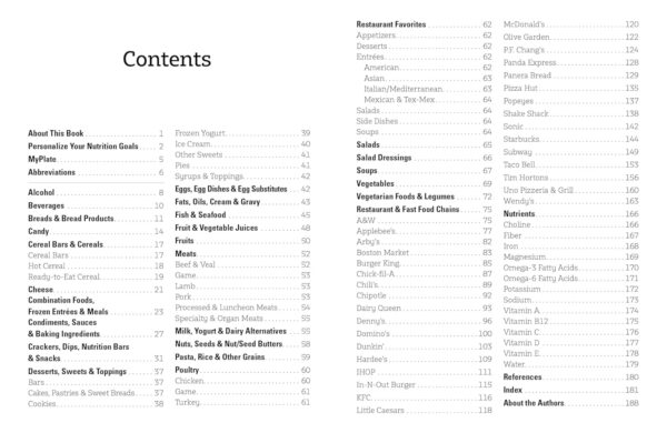 The Food Counter's Pocket Companion, Sixth Edition: Calories, Carbohydrates, Protein, Fats, Fiber, Sugar, Sodium, Iron, Calcium, Potassium, and Vitamin D―with 32 Restaurant Chains - Image 4
