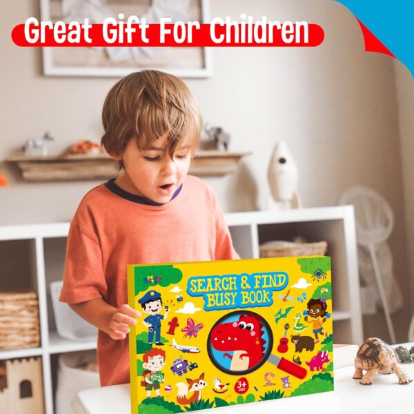 SpriteGru Search & Find Book, 30 Different Themes 32 Pages Activities Book, Montessori Learning Toy Educational Game Autism Sensory Toys for Preschool Girls and Boys Ages 3, 4, 5, 6 - Image 7