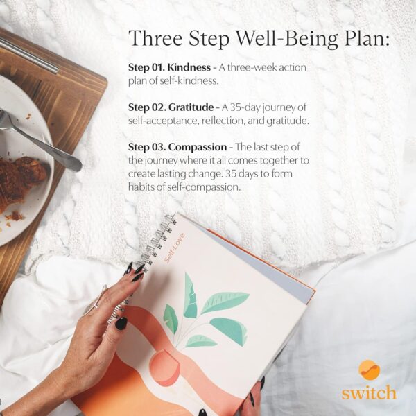 Switch Research Self-Love Journal - Self Care Journal for Women with Prompts - Mindfulness & Gratitude Journal, Therapist Recommended for Self Reflection & Personal Growth - Guided Writing Notebook - Image 8
