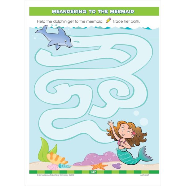 School Zone Big Preschool Workbook: Kids Learning Skills Ages 3 to 5, Handwriting, ABCs, Phonics, Early Math & Numbers, Colors & Shapes, Follow Directions, and More, 320 Pages - Image 5