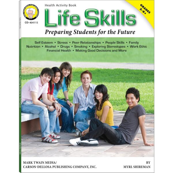 Mark Twain Life Skills Mental Health Workbook for Kids, Anxiety, Stress, and Social Emotional Learning for Kids Age 10+, Grades 5-8 Mental Health Books, Classroom or Homeschool Curriculum - Image 2
