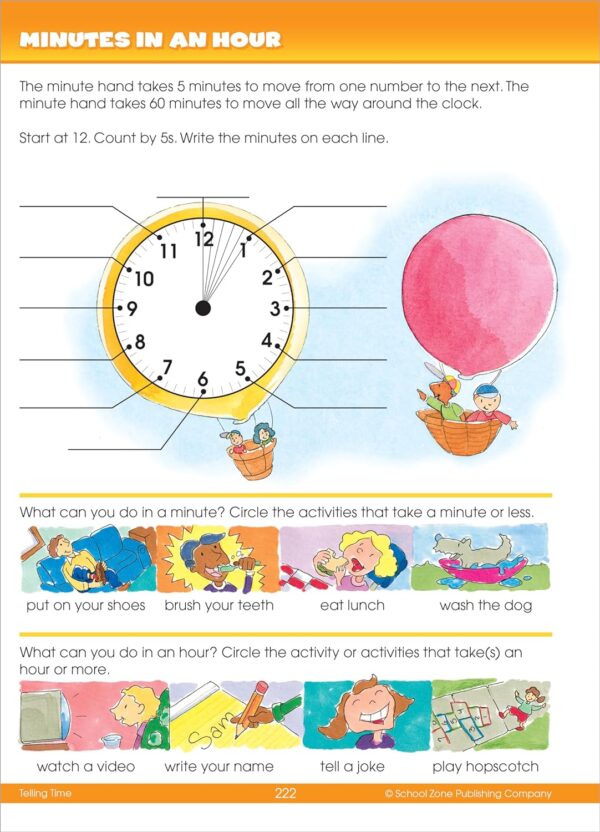 School Zone - Big Second Grade Workbook - 320 Pages, Ages 7 to 8, 2nd Grade, Word Problems, Reading Comprehension, Phonics, Math, Science, and More (School Zone Big Workbook Series) - Image 7