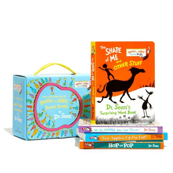 The Little Blue Boxed Set of 4 Bright and Early Board Books: Hop on Pop; Oh, the Thinks You Can Think!; Ten Apples Up On Top!; The Shape of Me and Other Stuff (Bright & Early Board Books) - Image 3