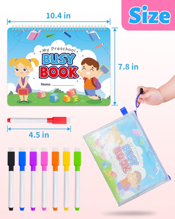 Benresive Montessori Busy Book for Toddlers 2-4, Preschool Toddler Learning Activities, Toddler Sticker Books for 2 3 4 Year Olds Boys Girls, Autism Sensory Toddler Toys for 2 3 4 Year Old - Image 7