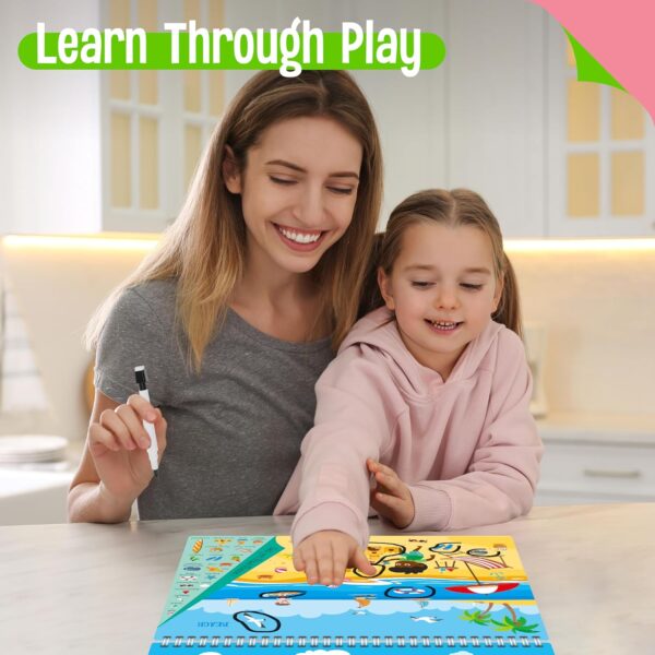 SpriteGru Search & Find Book, 30 Different Themes 32 Pages Activities Book, Montessori Learning Toy Educational Game Autism Sensory Toys for Preschool Girls and Boys Ages 3, 4, 5, 6 - Image 6