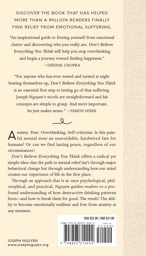 Don't Believe Everything You Think (Expanded Edition): Why Your Thinking Is The Beginning & End Of Suffering - Image 3
