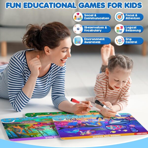 Preschool Learning Activities Search and Find Books, Travel Game for Road Trip Car Airplane, Busy Book Activity Books Birthday Gifts for Kids Ages 3-8 - Image 6